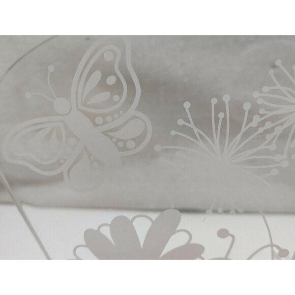 Butterfly Flower LED Night Light Lamp With USB Cable Pink Clear Acrylic Panel - Picture 3 of 8